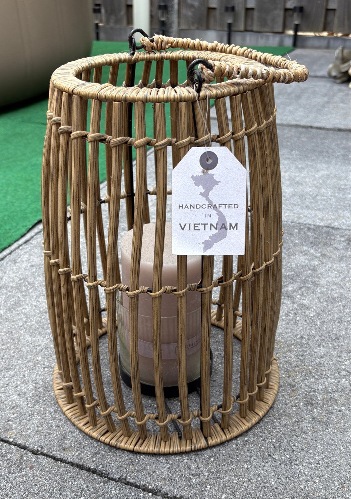 Rotan Lantaarn - Handgemaakt (26-33cm), Ophalen, Natuurlijk materiaal, Nieuw, Bruin