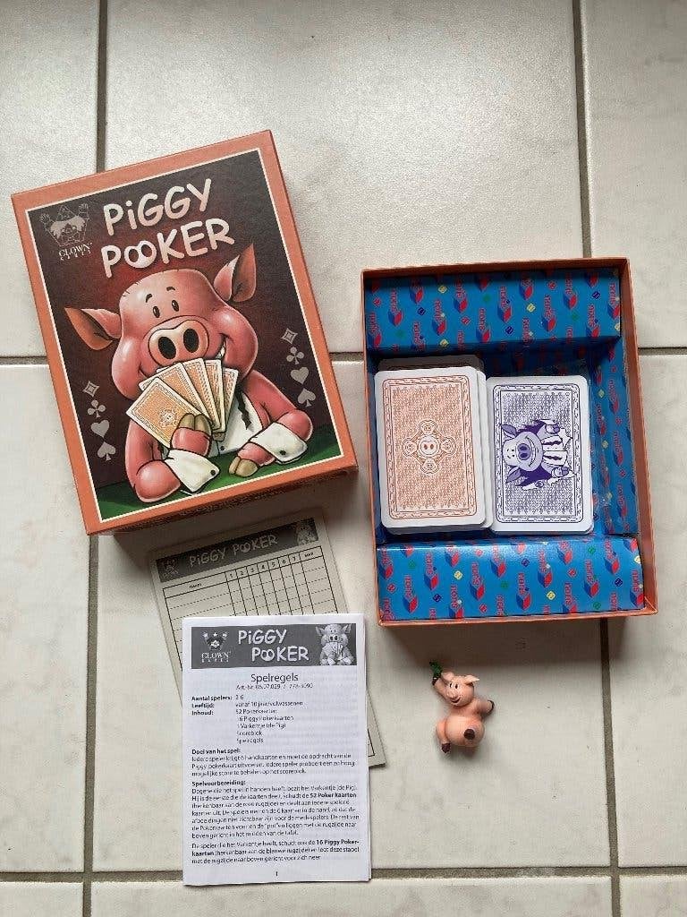 Piggy Poker, Clown Games, vanaf 10 jaar, Vijf spelers of meer, Ophalen of Verzenden, Zo goed als nieuw, Clown Games
