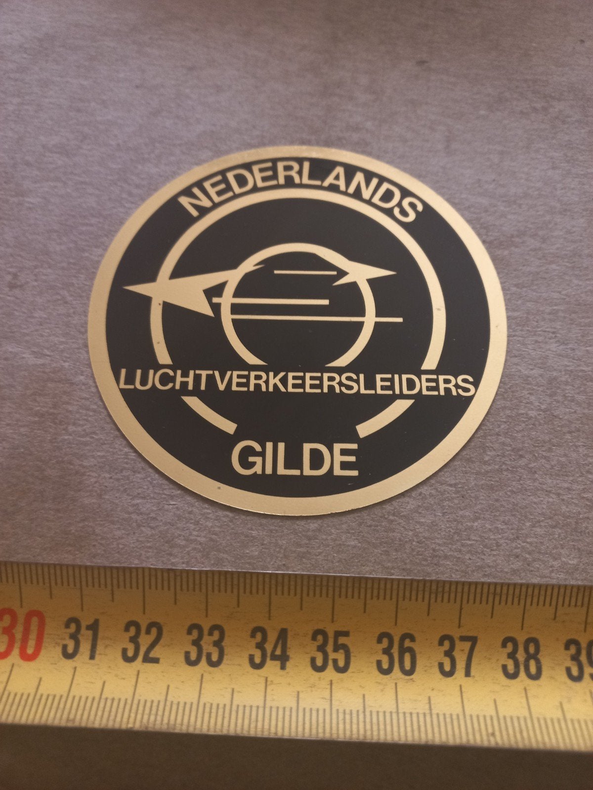 Nederlands Luchtverkeersleiders Gilde sticker, Ophalen of Verzenden, Zo goed als nieuw