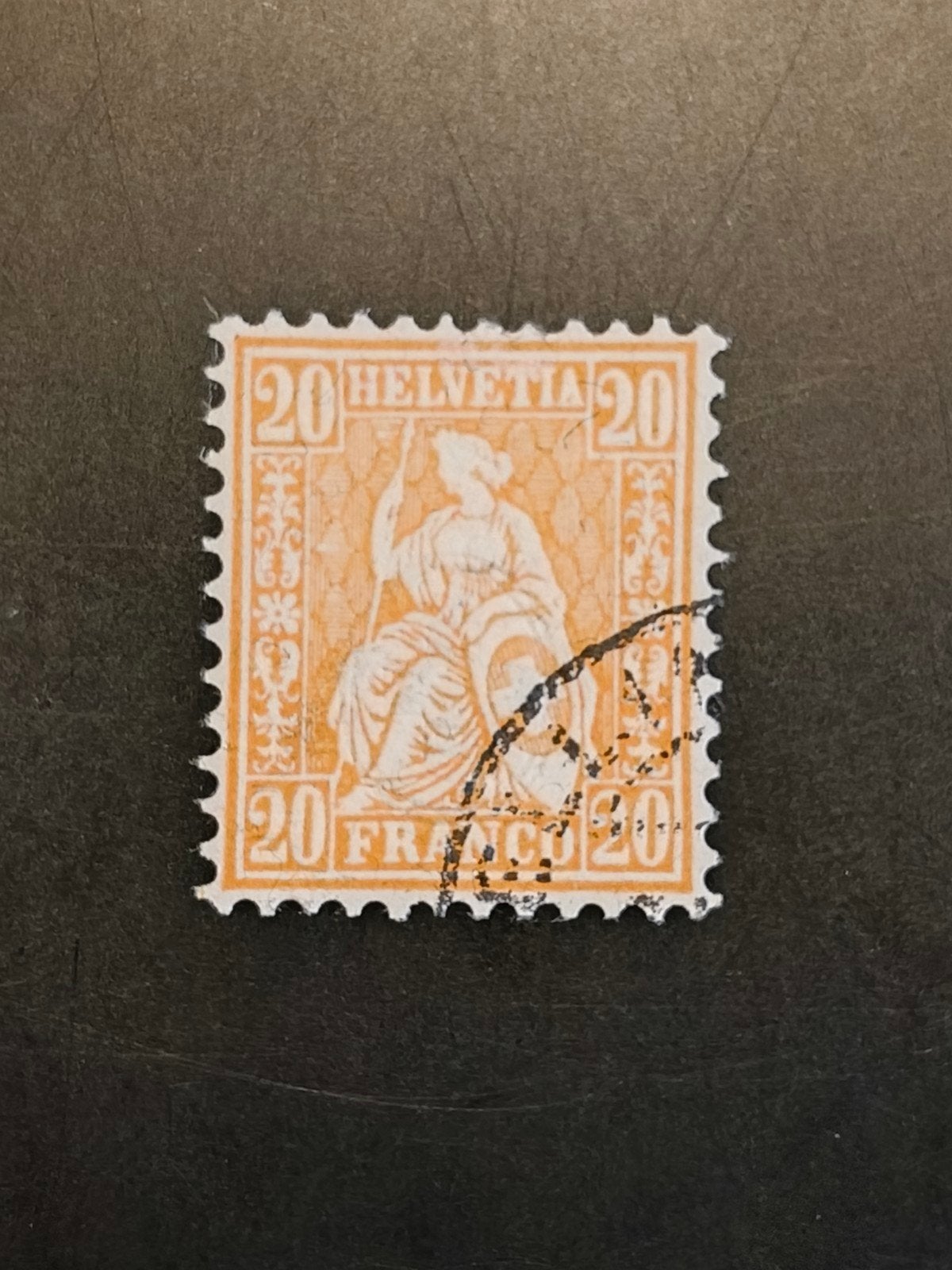 Switzerland 20 franco 1881, Michel 40, Ophalen of Verzenden