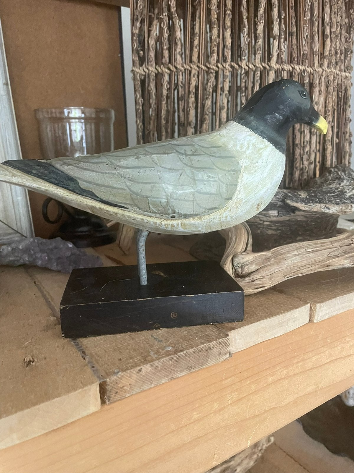 Oude houten vogel, Ophalen of Verzenden