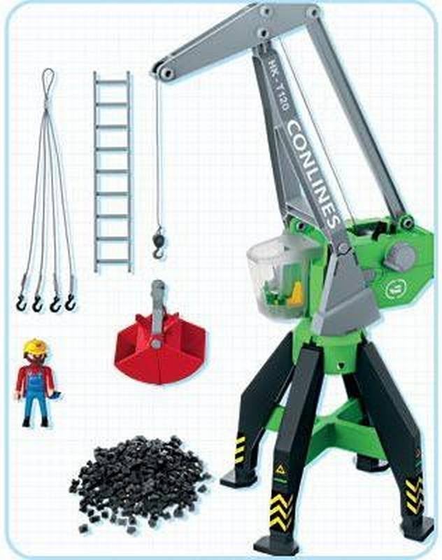 Playmobil Havenkraan - Compleet met accessoires, Complete set, Overige typen, Ophalen of Verzenden, Zo goed als nieuw