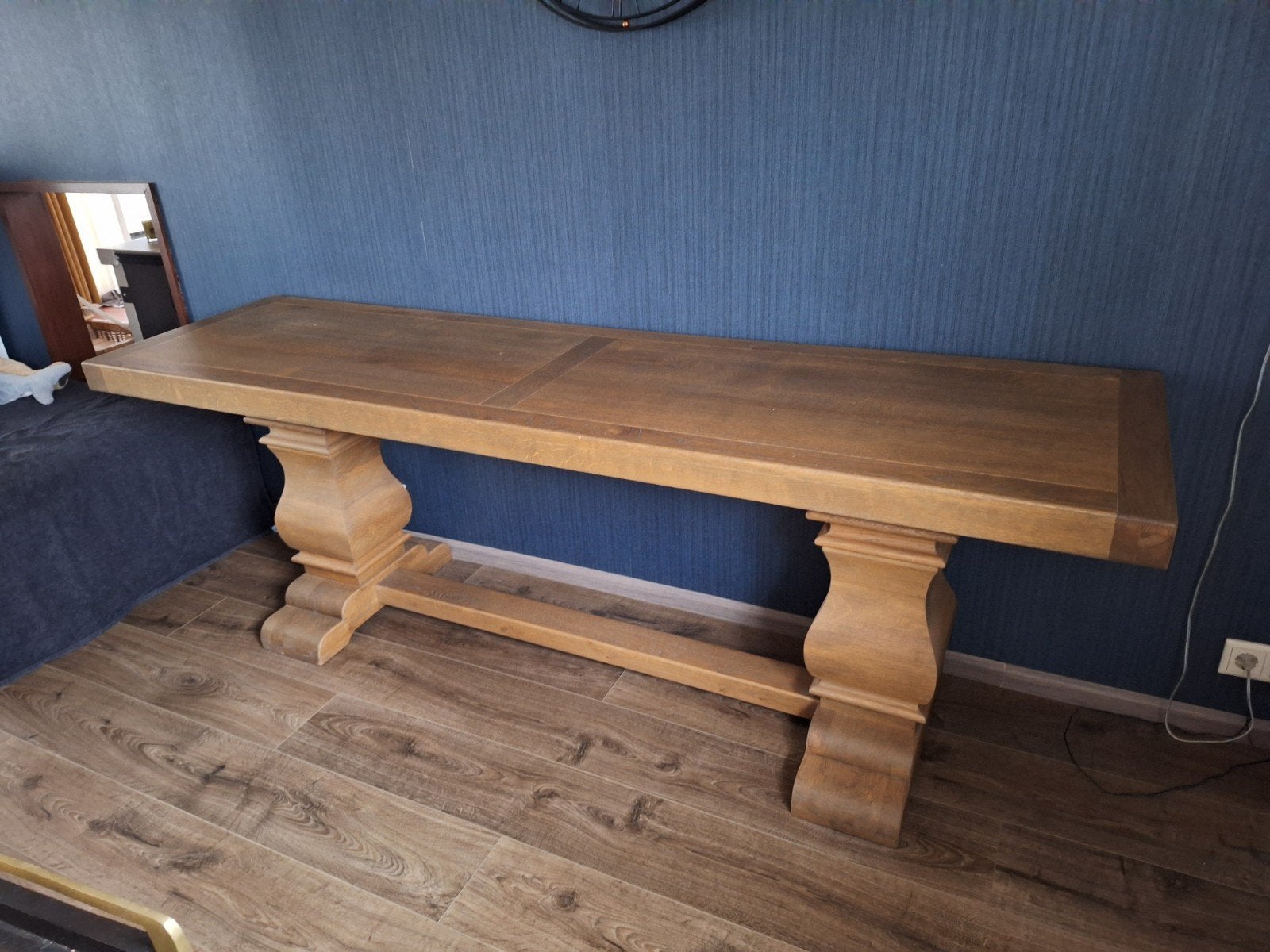 Klooster Sidetable, Ophalen of Verzenden, Zo goed als nieuw, Rechthoekig, 200 cm of meer