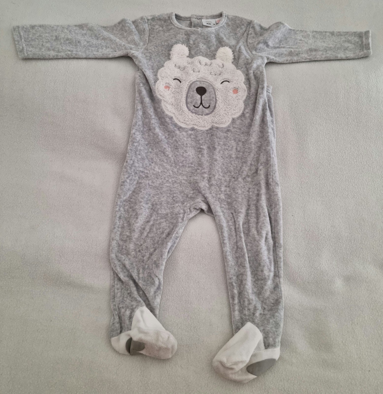 Zara pakje grijs maat 86 baby kleding dieren huispak pyjama, Gebruikt, Zara, Pakje, Verzenden