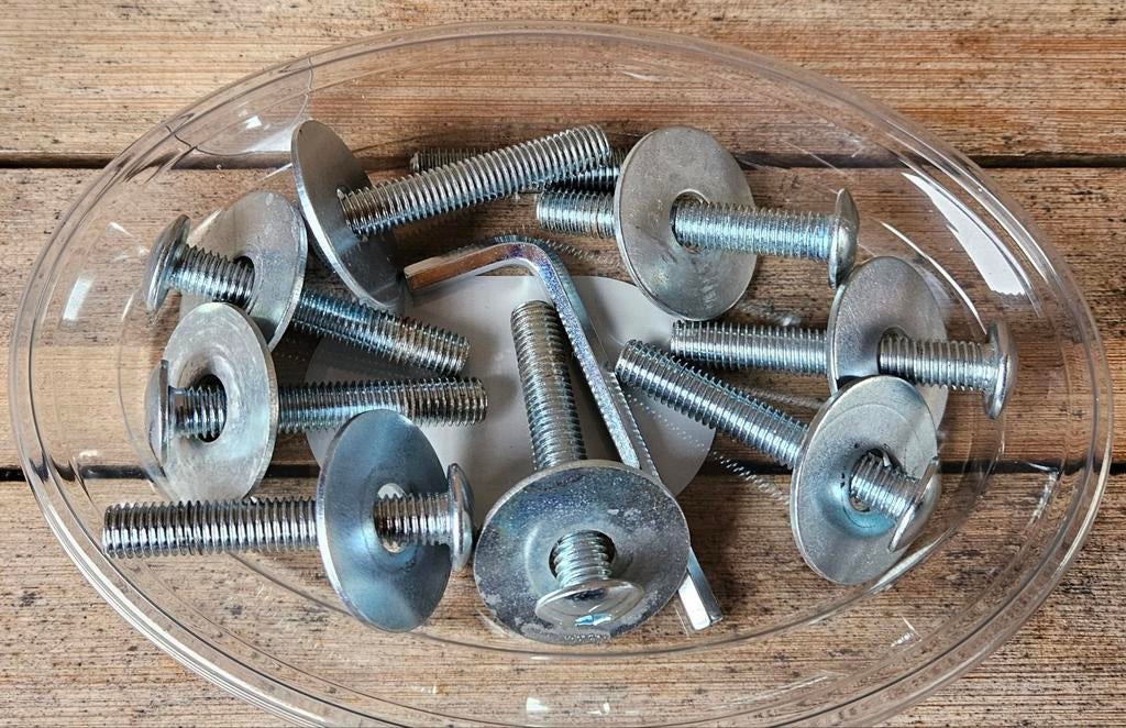 Boutjes met inbus, Ophalen of Verzenden, Nieuw, 50 tot 100 mm, Bouten of Moeren