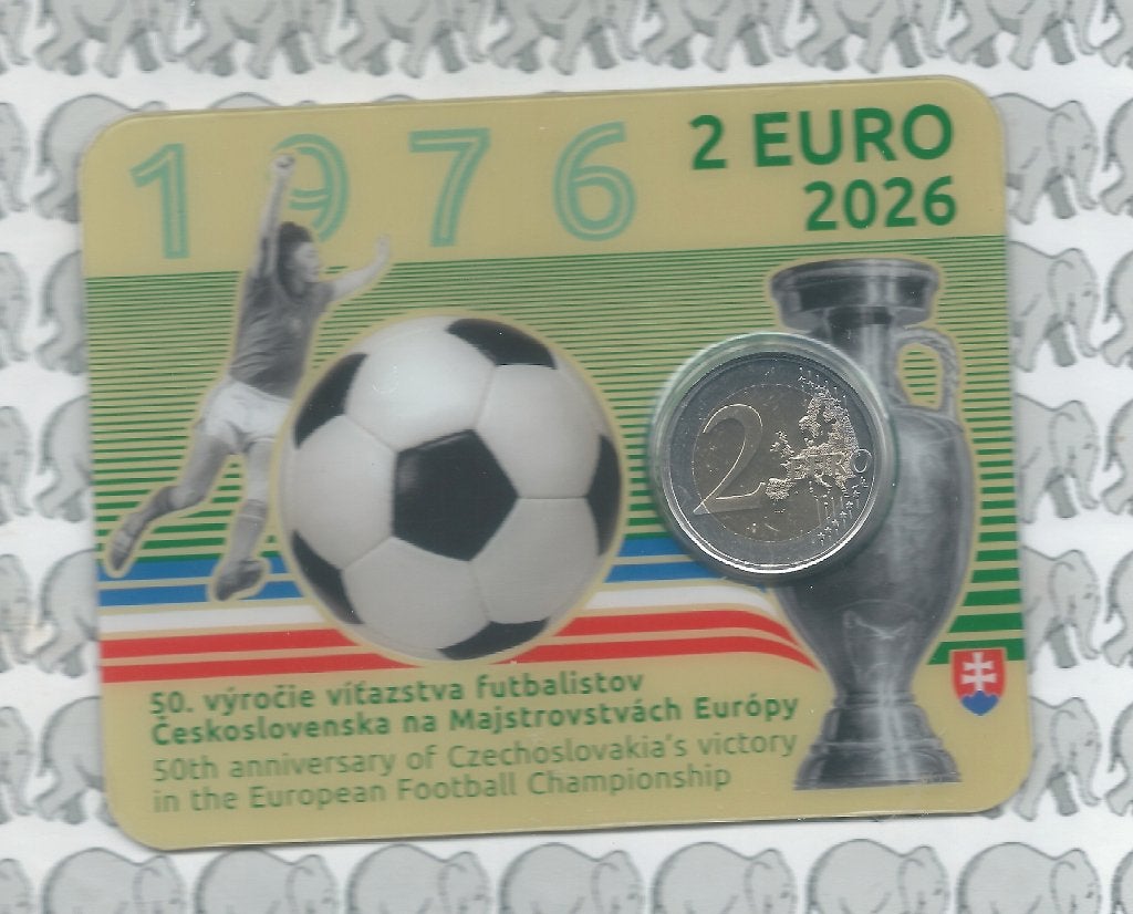 Slowakije 2 euro 2026 (22e) coincard, zie omschrijving., Ophalen of Verzenden, Slowakije, 2 euro, Losse munt
