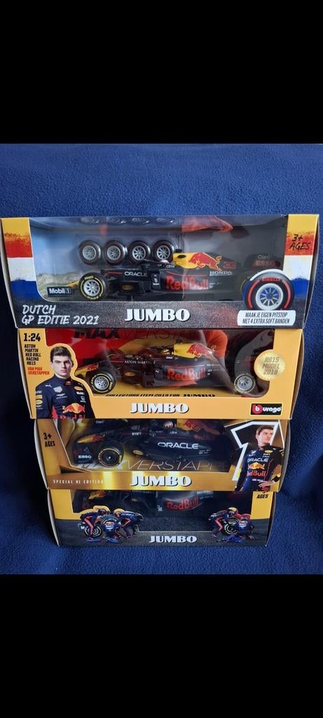 Max Verstappen model race auto's, Hobby en Vrije tijd, Modelauto's | 1:24, Ophalen of Verzenden, Bburago