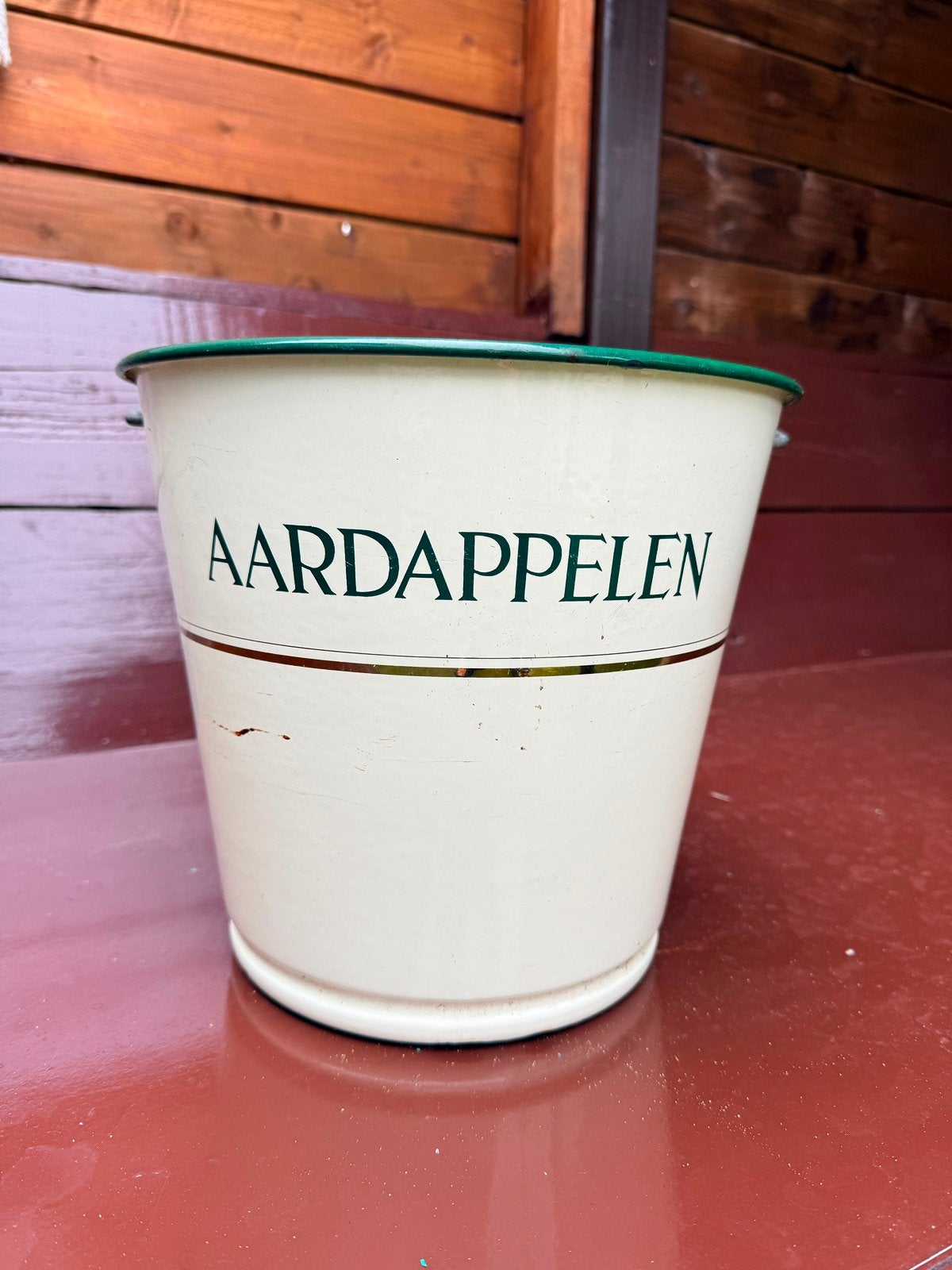 Aardappelen emmer, Ophalen, Gebruikt, IJzer, Met handgreep