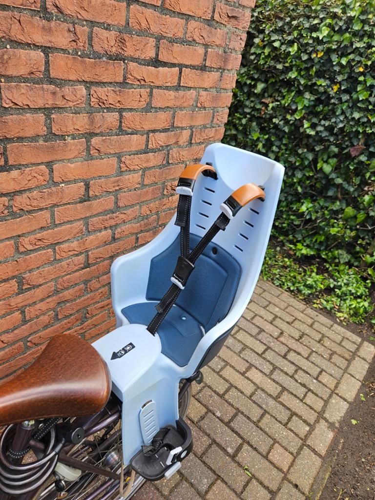 Bobike achterzitje, blauw., Fietsen en Brommers, Fietsaccessoires | Fietsstoeltjes, Ophalen, Gebruikt