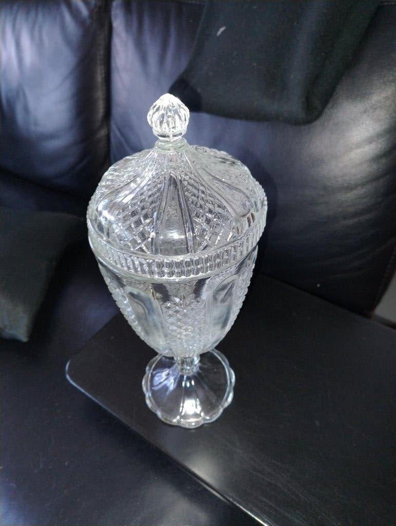 Antieke Boheemse snoeppot, Antiek en Kunst, Ophalen of Verzenden