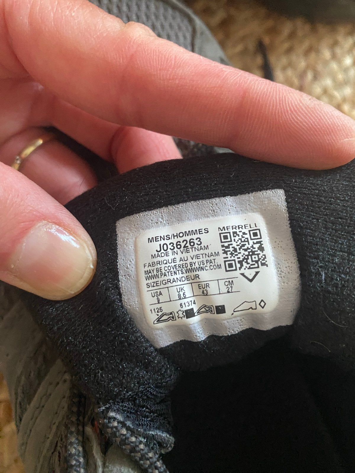 Merrell wandelschoenen - Maat 42- Grijs, Ophalen, Nieuw, Schoenen