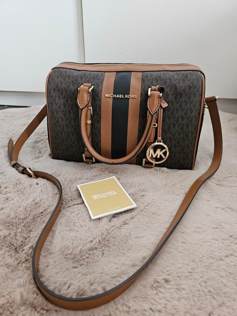 Micheal Kors tas, Ophalen of Verzenden, Zo goed als nieuw, Bruin, Leer