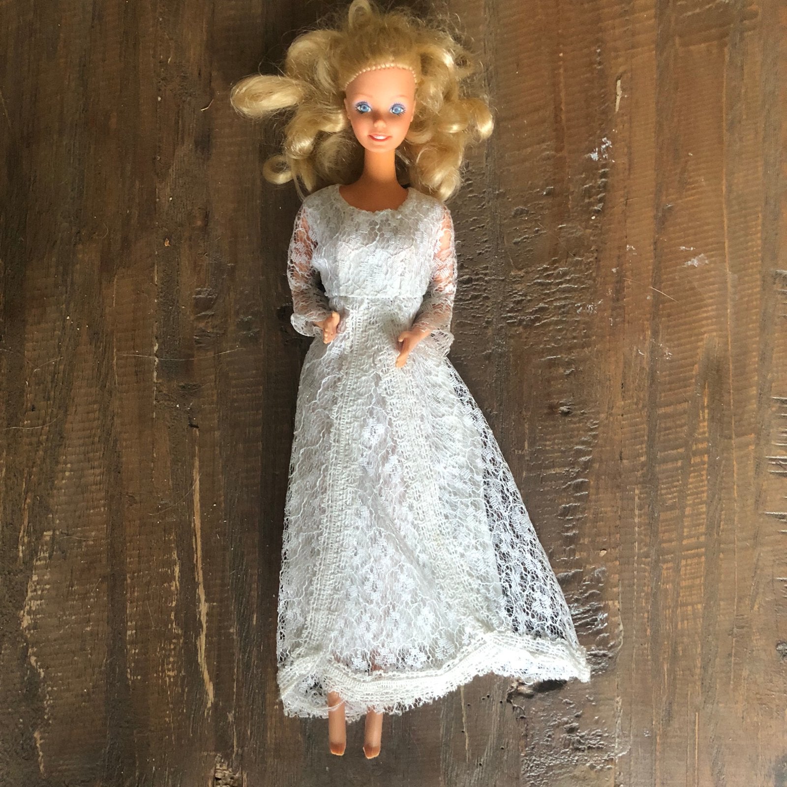 Vintage Barbie bruid Mattel, Ophalen of Verzenden, Gebruikt, Pop