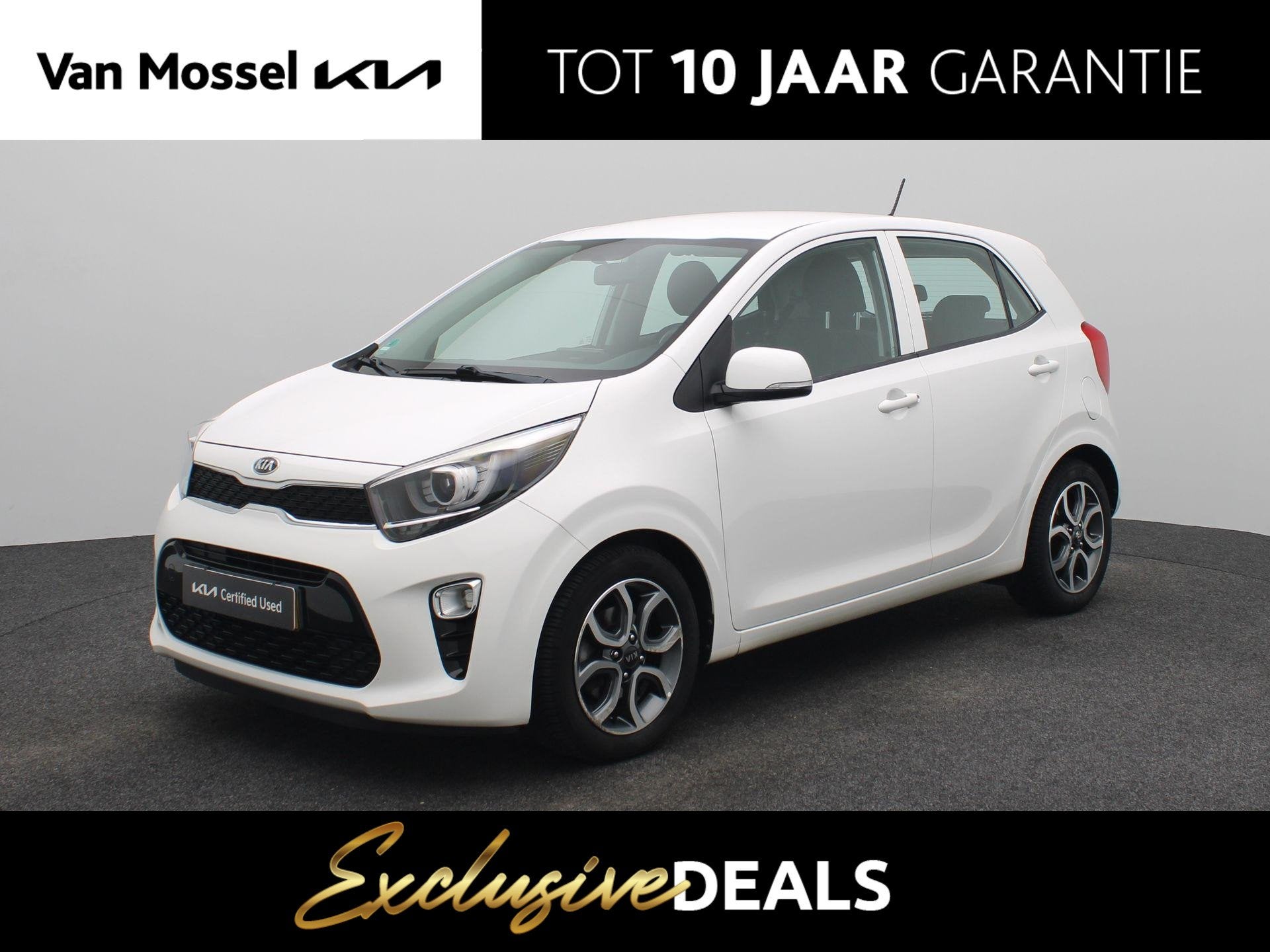 Kia Picanto 1.0 CVVT First Edition | Navigatie |Climate Cont, Stof, Gebruikt, Euro 6, Wit