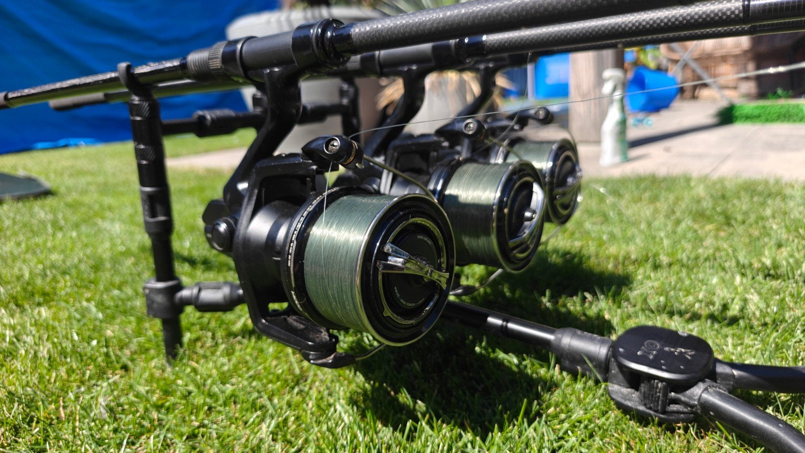 Fox Horizon X3 Shimano XTD 14000 met foudraal, Watersport en Boten, Hengelsport | Karpervissen, Ophalen, Zo goed als nieuw, Complete set