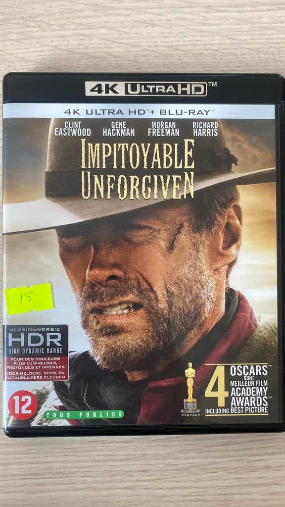 Unforgiven 4K blu ray NL versie, Ophalen of Verzenden, Zo goed als nieuw, Actie