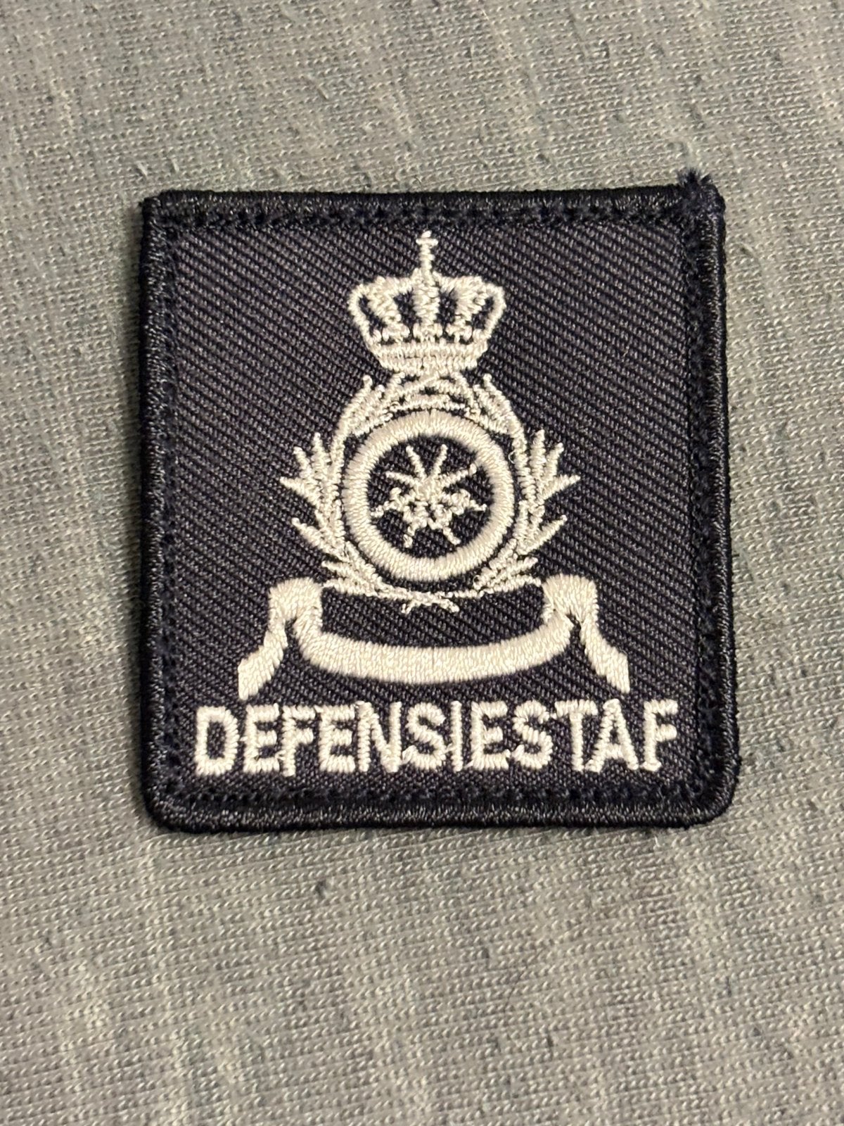 5x5 borst embleem defensiestaf, Verzenden, Marine, Nederland, Embleem of Badge