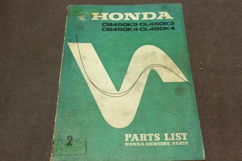 Honda CB450 K3 K4 CL450 K3 K4 1971 motorcycle parts list, Ophalen of Verzenden, Honda