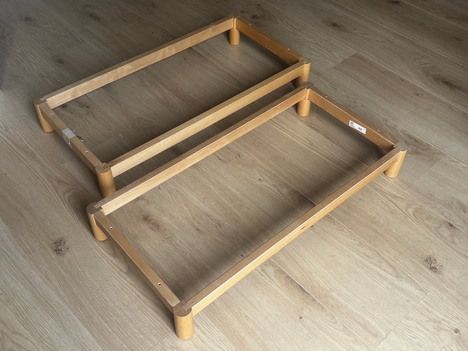 Ikea Eket houten onderstel 2x, Huis en Inrichting, Kasten | Wandmeubels, Ophalen, Zo goed als nieuw, Minder dan 150 cm, Minder dan 100 cm