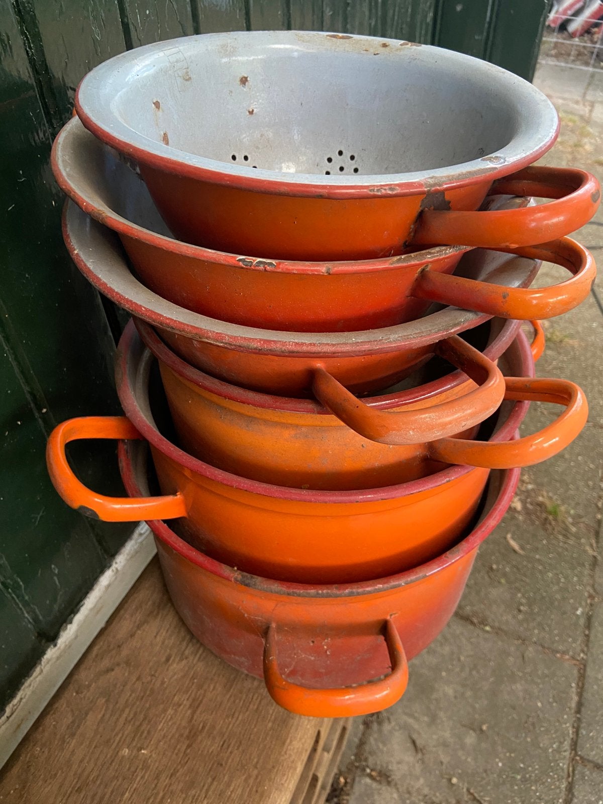 Emaille pannen, Kunststof, Minder dan 30 cm, Rond, Ophalen of Verzenden