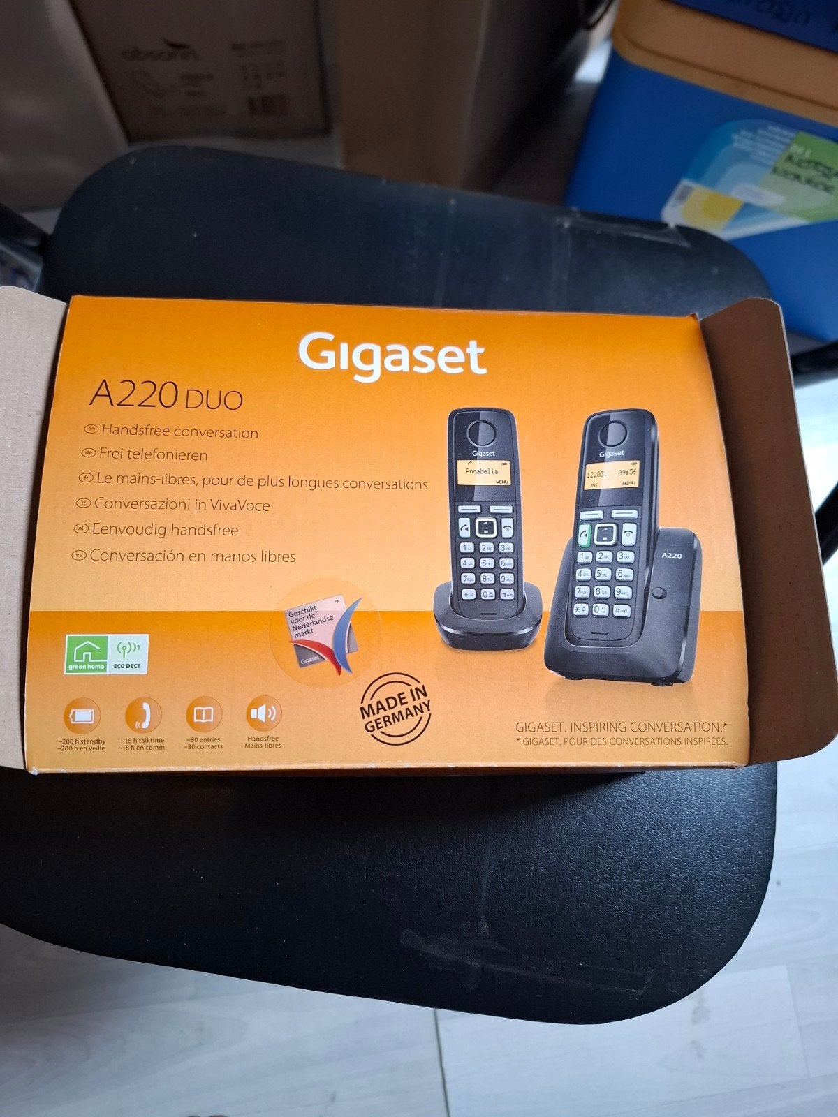 Gigaset A220 DUO draadloze telefoonset, Ophalen, Zo goed als nieuw, 2 handsets