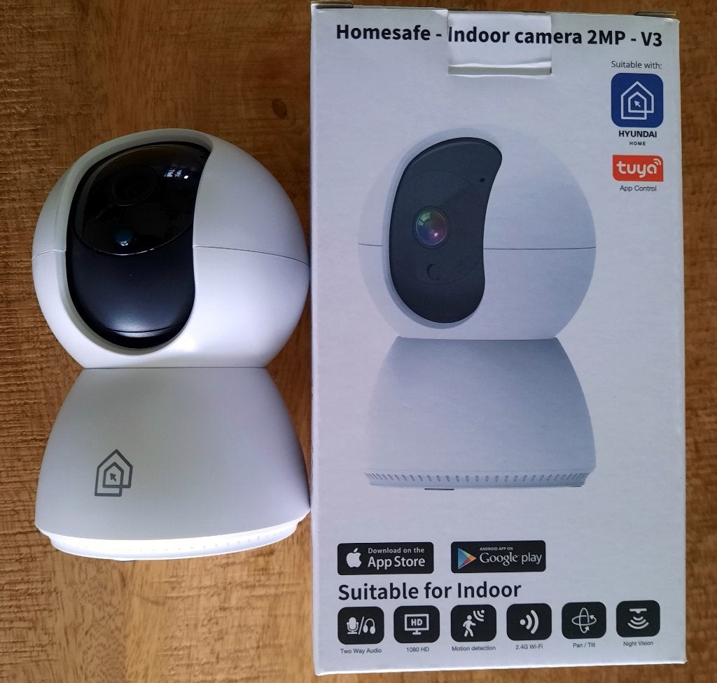 Hyundai Homesafe-Indoor camera 2MP-V3., Audio, Tv en Foto, Videobewaking, Ophalen of Verzenden, Nieuw, Binnencamera