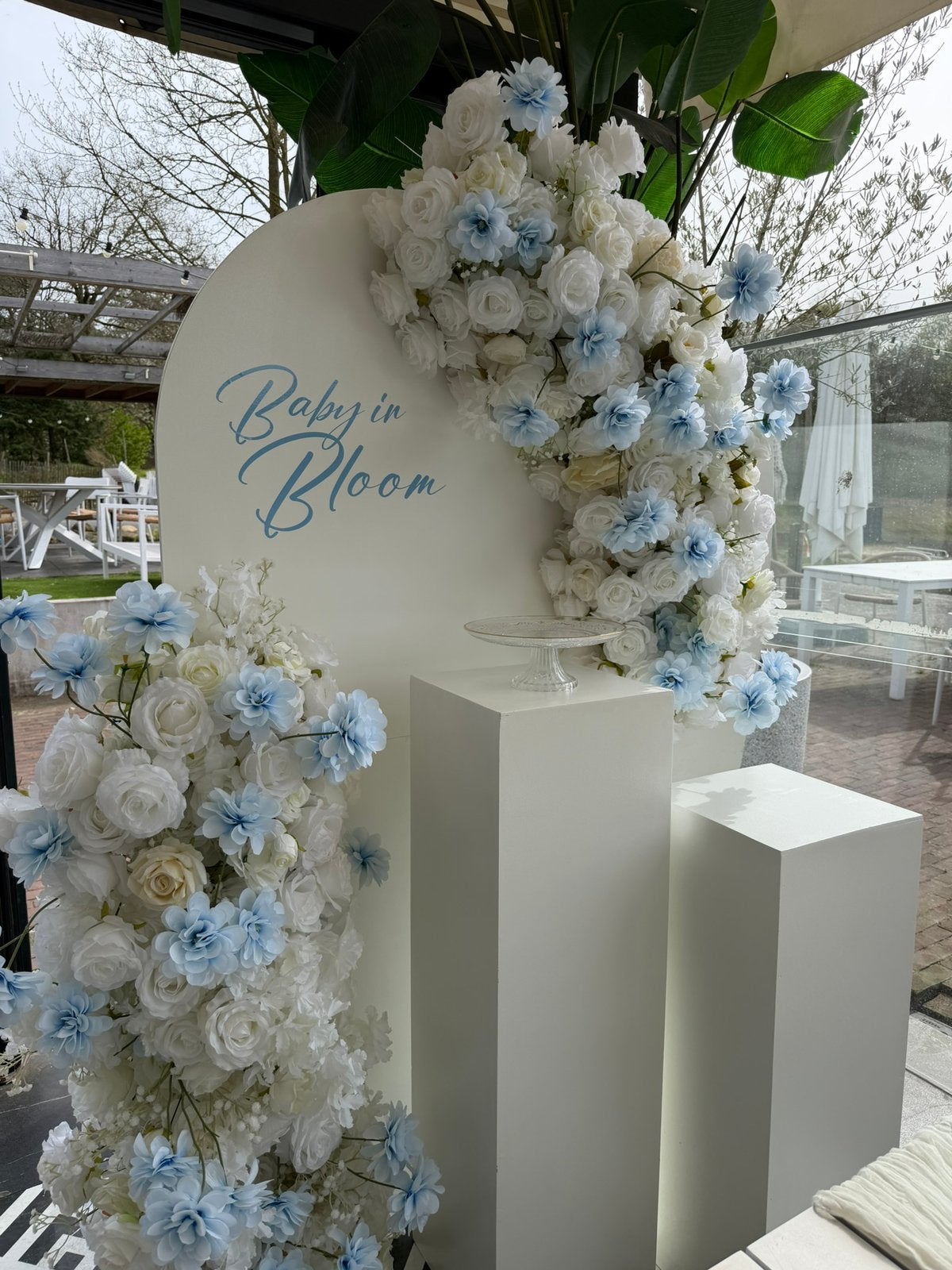 Decoratie set: Pilaren & Backdrops, Ophalen, Zo goed als nieuw, Versiering, Geboorte of Huwelijk