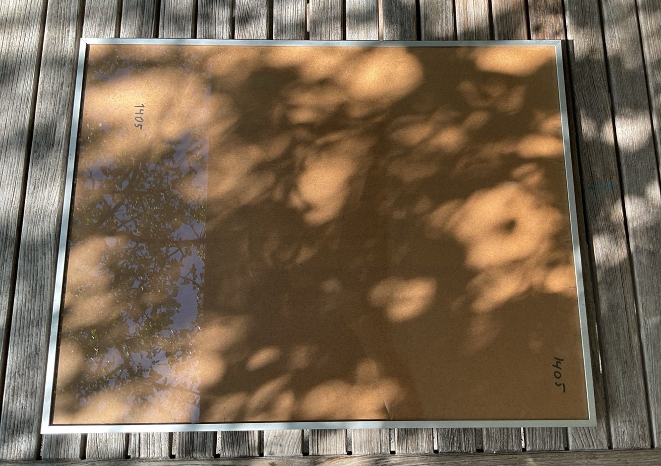 Aluminium lijst, Ophalen, Zo goed als nieuw, Glas, Met glas