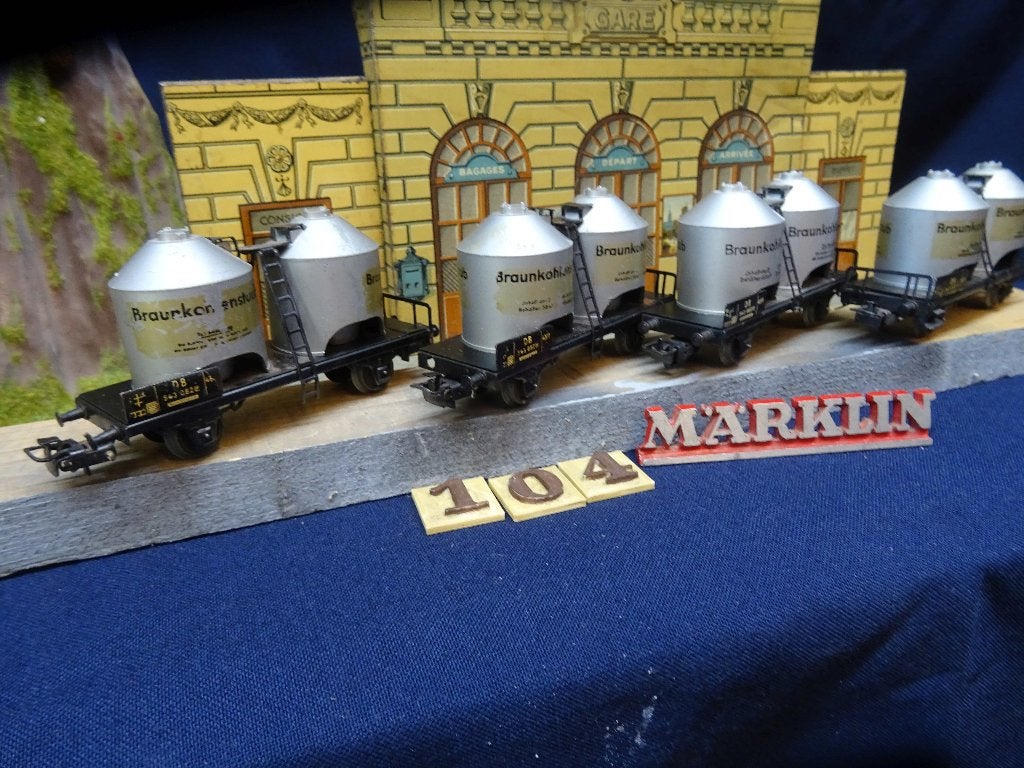 104=Marlin 4511 koolstof wagens van de Duitse spoorwegen.219, Wisselstroom, Gebruikt, Wagon, Ophalen of Verzenden