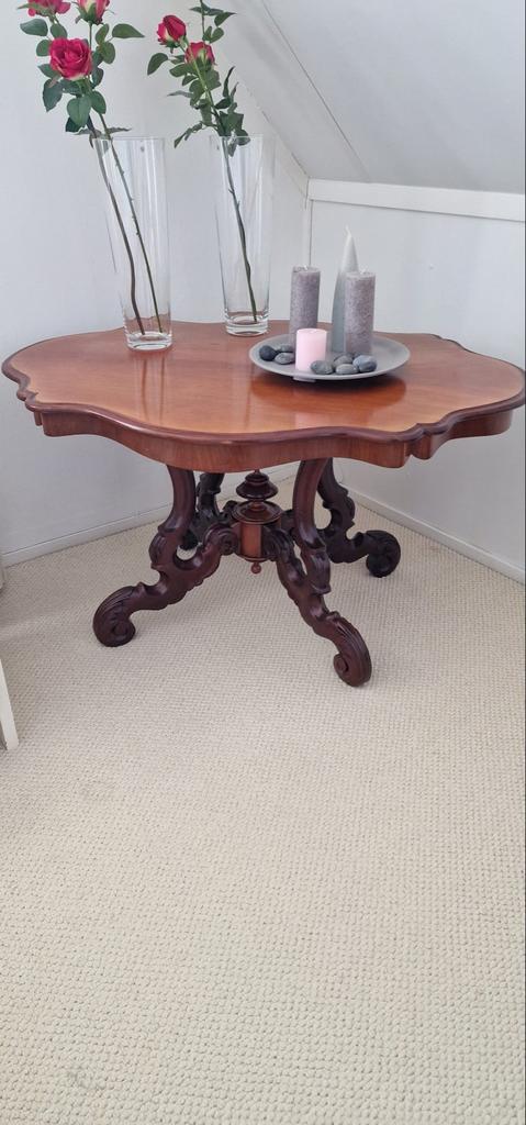 Mahoniehouten Biedermeier eettafel - Antiek en Elegant, Ophalen