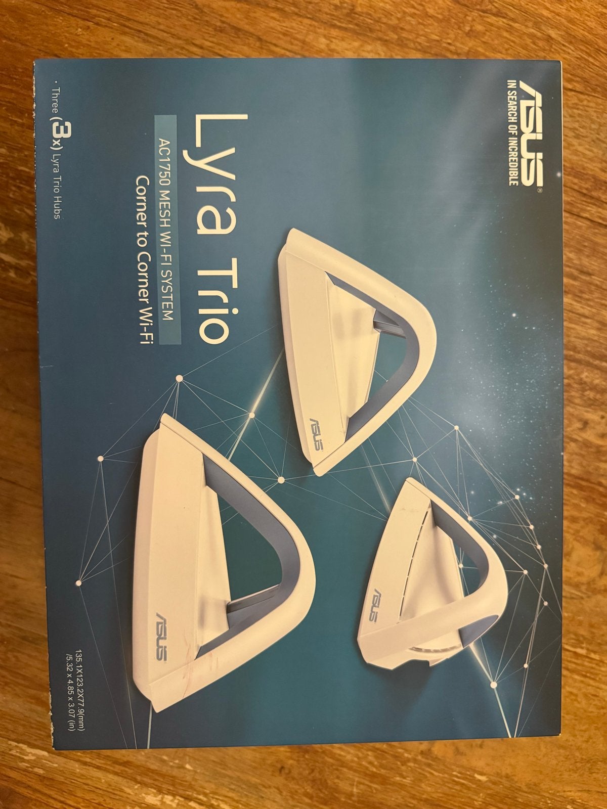 ASUS Lyra Trio AC1750 Mesh Wi-Fi Systeem (3x), Computers en Software, Routers en Modems, Zo goed als nieuw, Router, Ophalen of Verzenden
