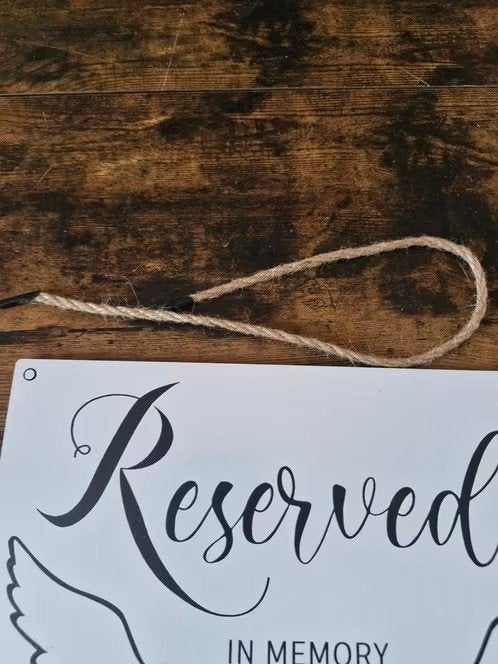 Houten bordje, reserved heaven h3, Onbekend, Nieuw, Ophalen of Verzenden, Losse verkoop