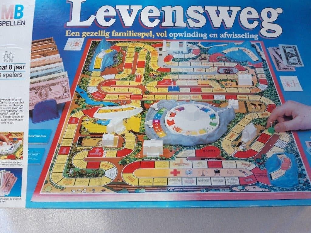 Levensweg, Leuk familie spel, Ophalen of Verzenden, Een of twee spelers, Reisspel, Gebruikt
