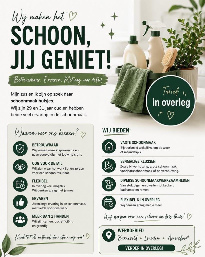 Schoonmaak adresjes gezocht, Overige niveaus, Overige vormen