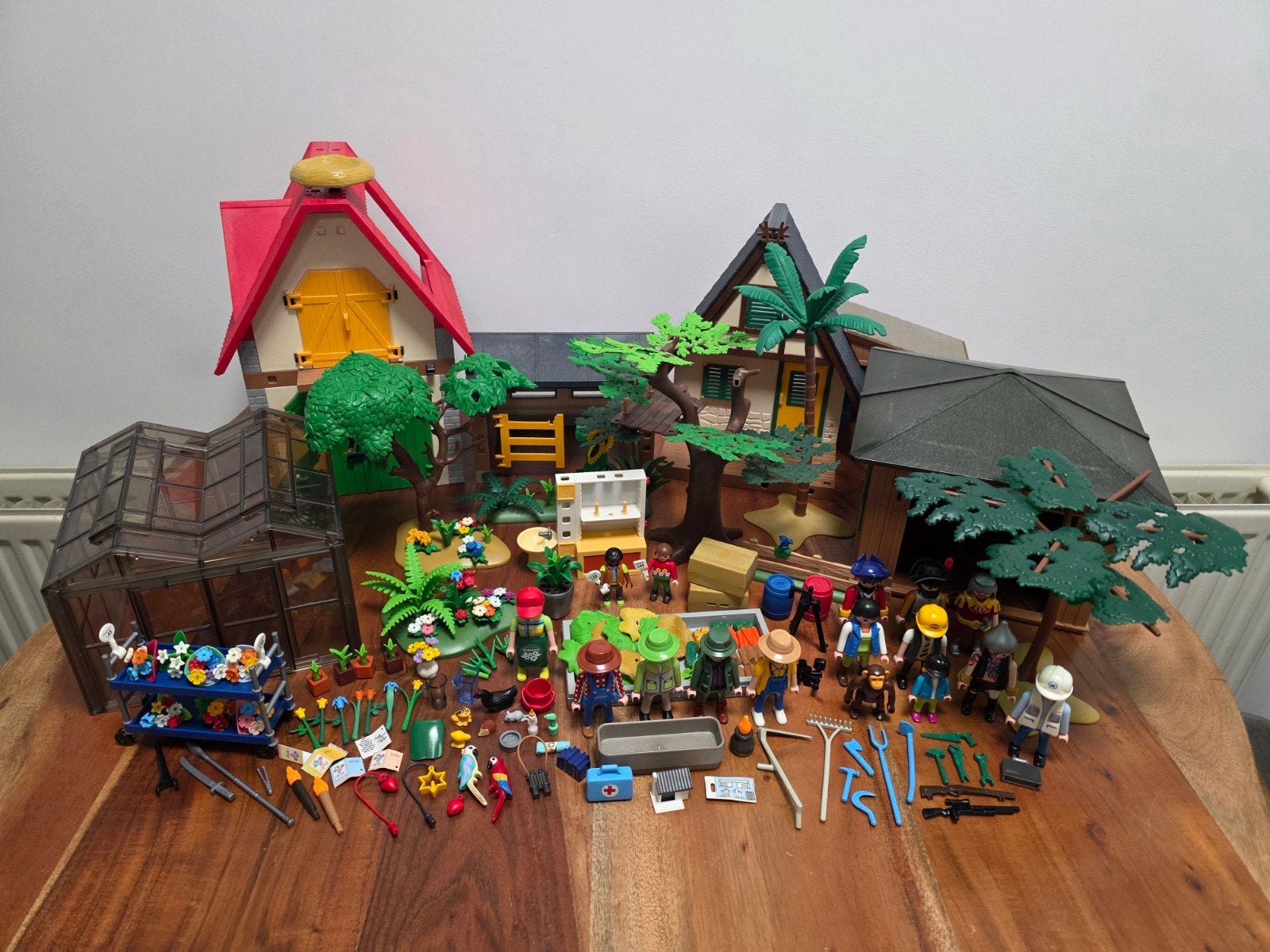 Playmobil boerderij, tuincentrum, boswachtershuis en meer, Ophalen of Verzenden, Gebruikt