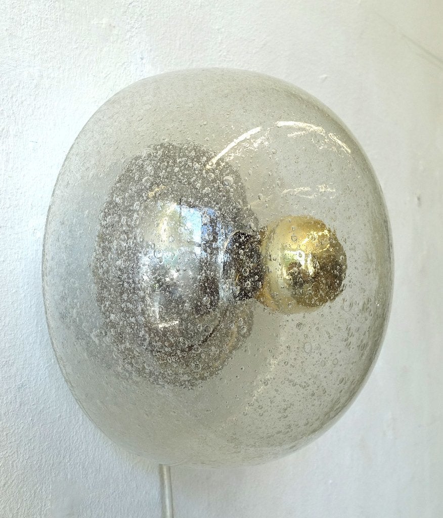 Vintage wandlamp plafondlamp bubble Space Age 70's, Ophalen of Verzenden, Gebruikt, Glas, Vintage design Space Age Pop Art Mid-Century retro