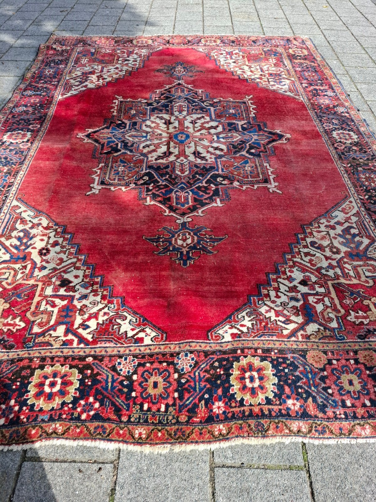 Handgemaakte Perzische tapijt Heriz 360x260cm, Ophalen, Rechthoekig, 200 cm of meer