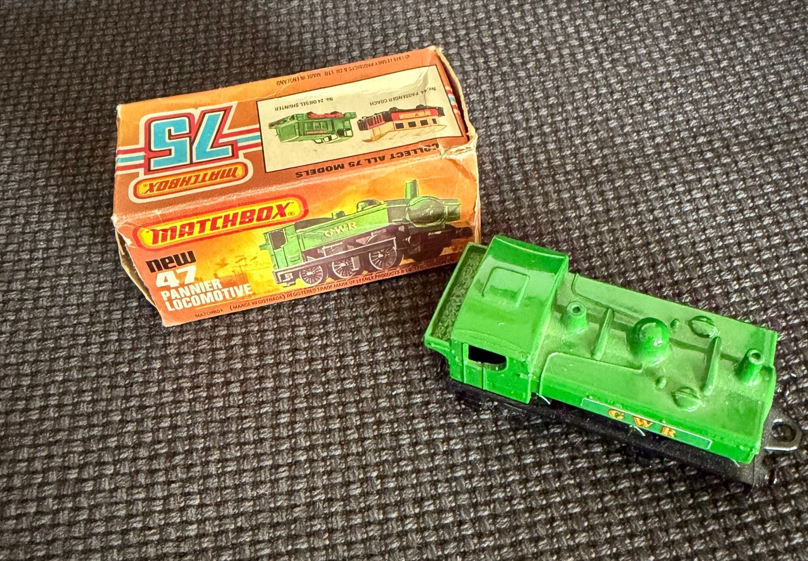 Matchbox 47 Pannier Locomotief GWR uit 1979, Ophalen of Verzenden, Gebruikt, Auto