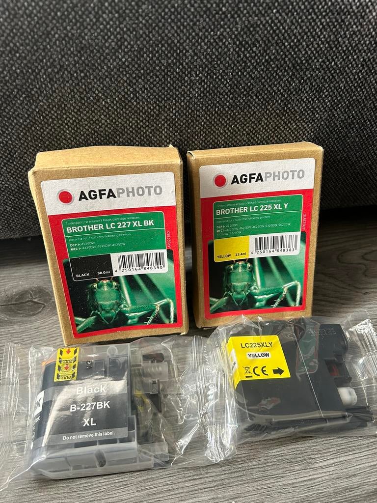 Nieuwe Brother LC227XL + LC225XL inktcartridges, Ophalen of Verzenden, Nieuw