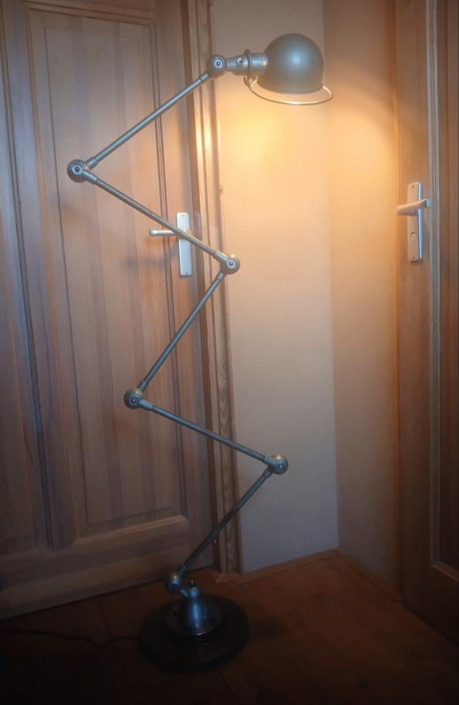 Fraaie sleetse jielde lamp vloerlamp 5 arm vespa groen, Ophalen, 150 tot 200 cm