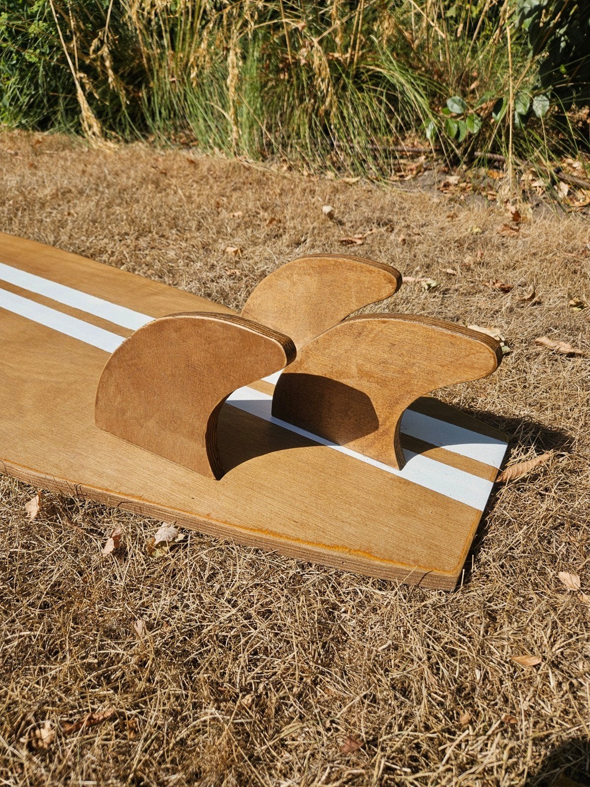 Foto 2 van Unieke handgemaakte houten surfplank