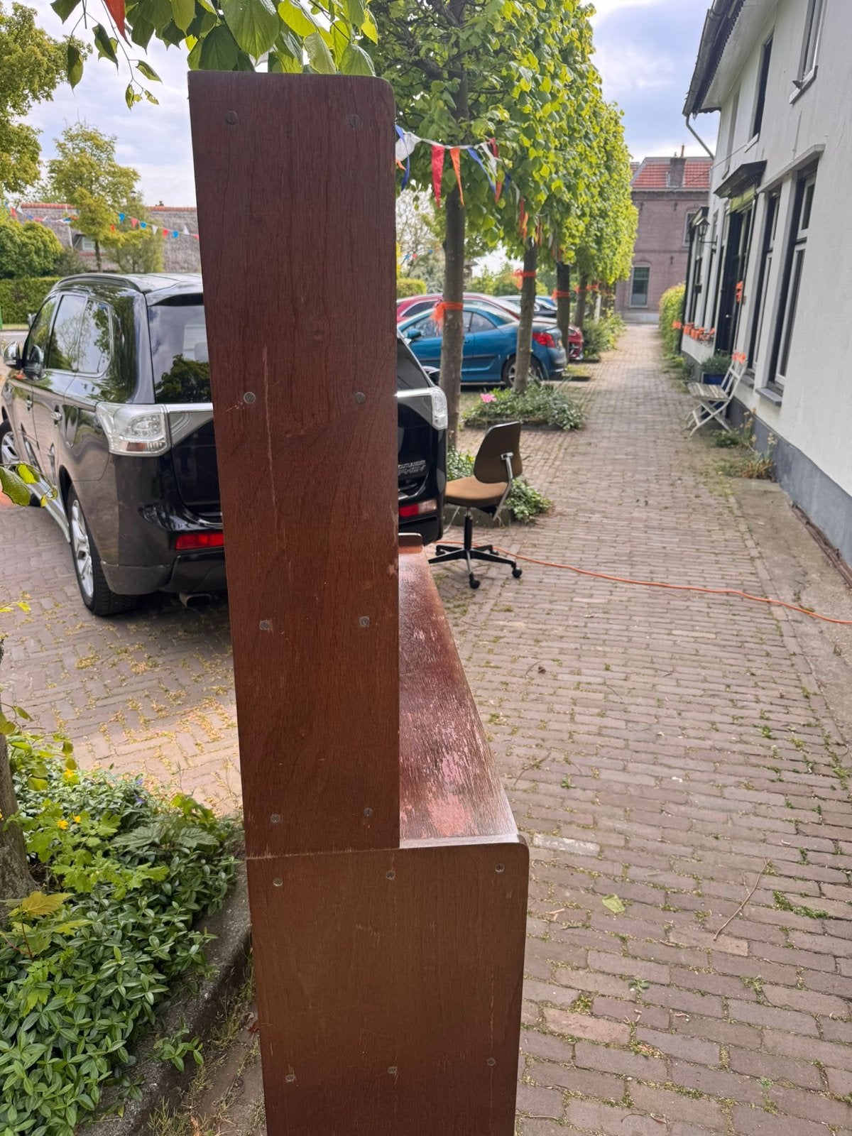 Vintage Deense Palissander Kast - ca. 180x180 cm, Antiek en Kunst, Antiek | Meubels | Kasten, Ophalen of Verzenden