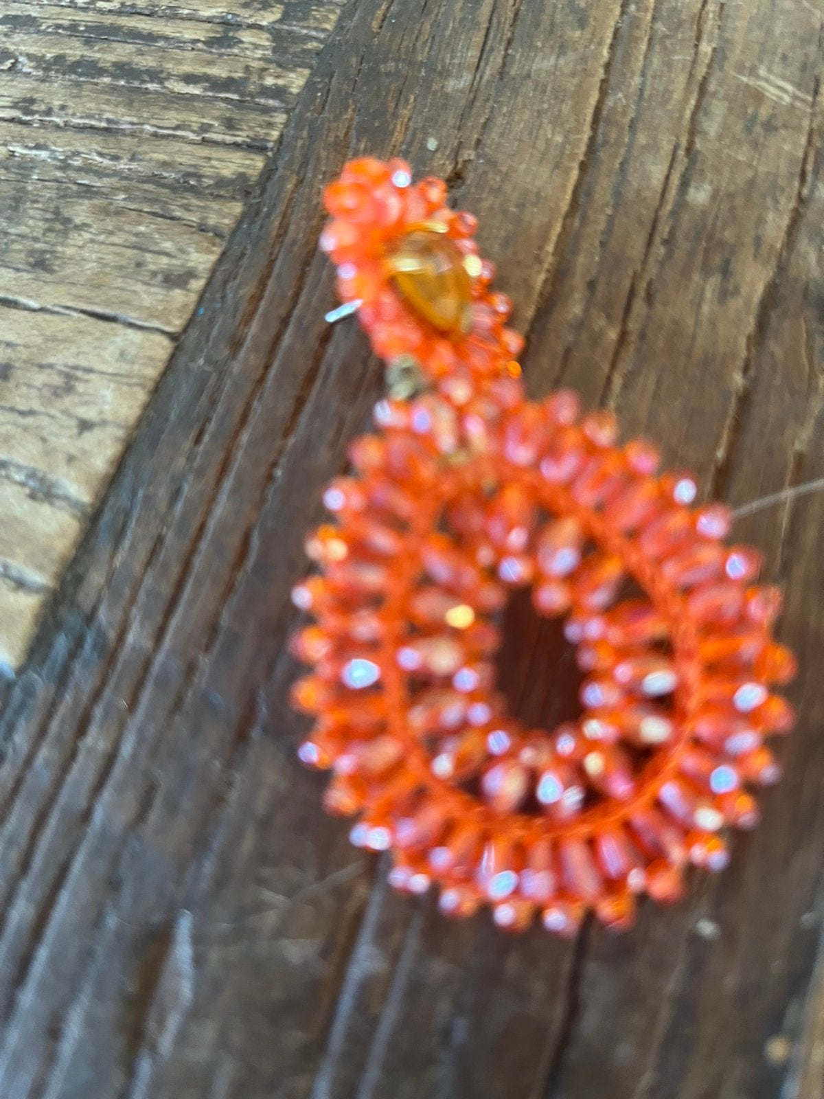 Te koop gevraagd Lott oorbellen, Overige materialen, Gebruikt, Verzenden, Oranje