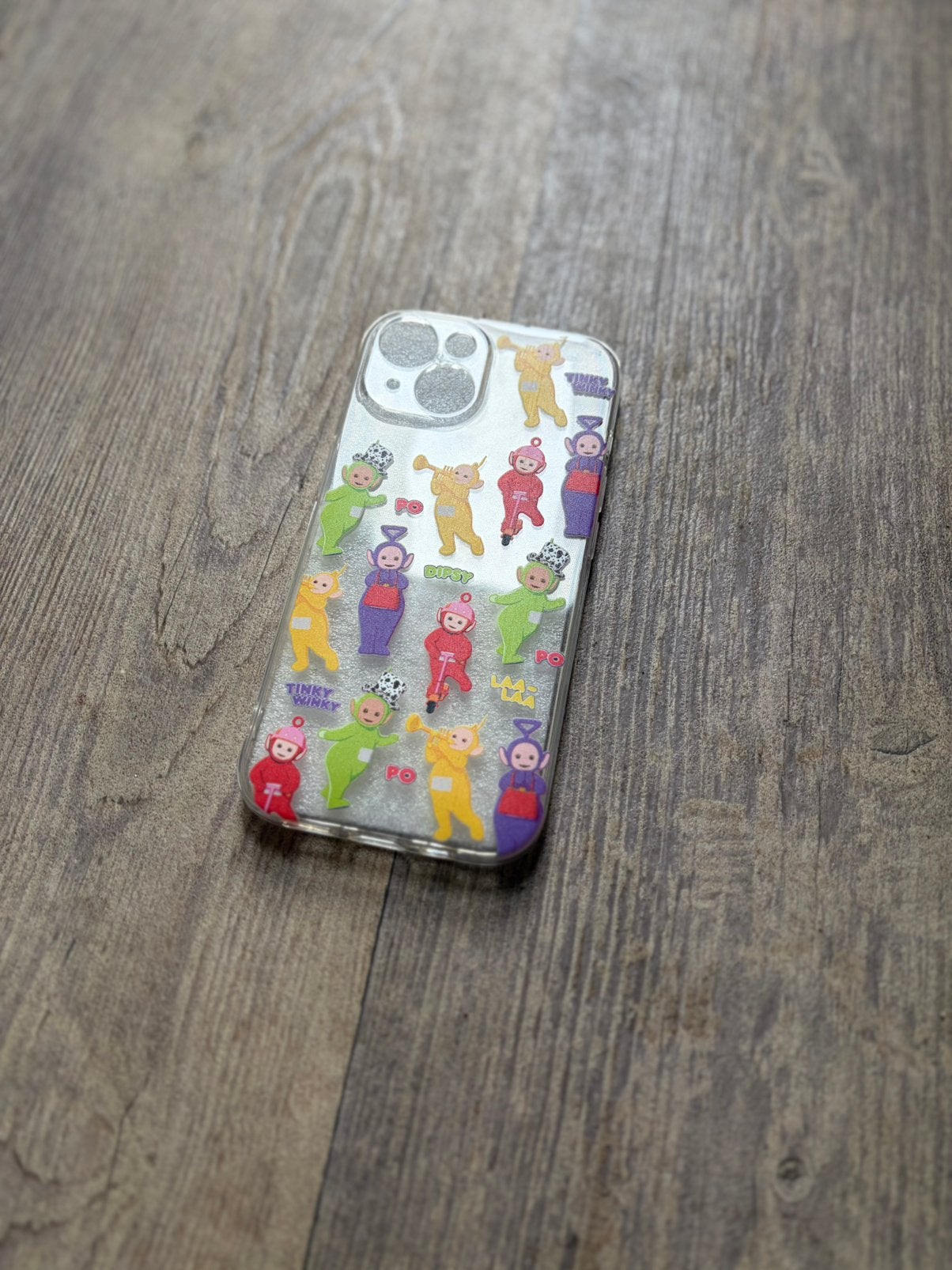 Apple iPhone 5 hoesje Teletubbies, Telecommunicatie, IPhone 15, Frontje of Cover, Nieuw, Ophalen of Verzenden