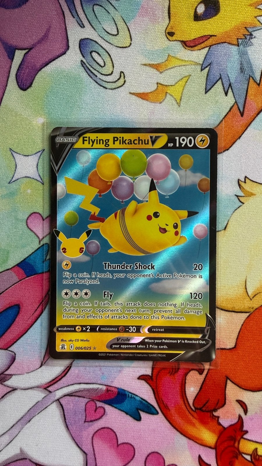 Pokemon Flying Pikachu V 006/025 Celebrations, Verzenden, Zo goed als nieuw