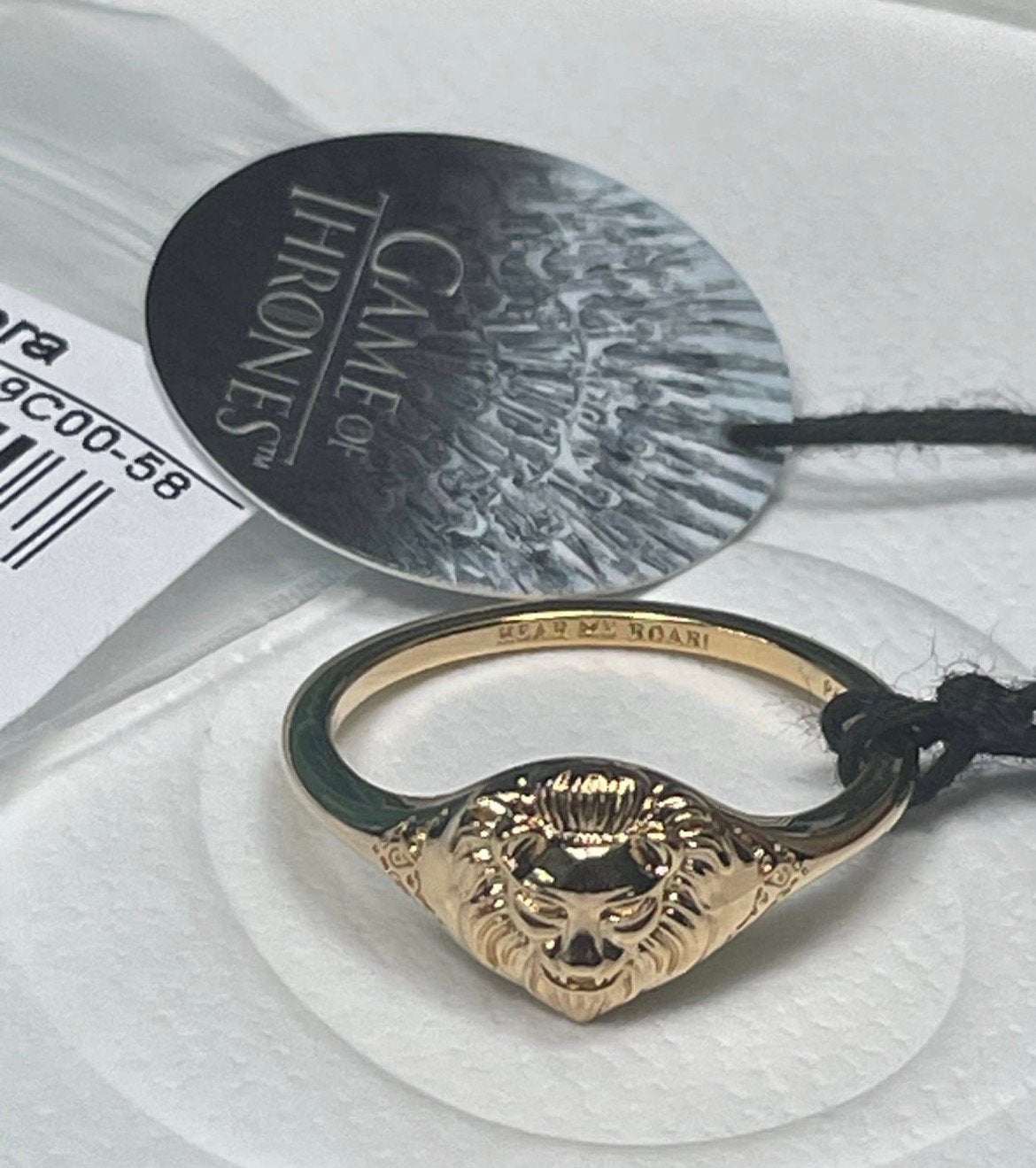 NIEUW Pandora Game of Thrones Lannister leeuwring  maat 58, Sieraden, Tassen en Uiterlijk, Ophalen, Nieuw, Zilver, Pandora