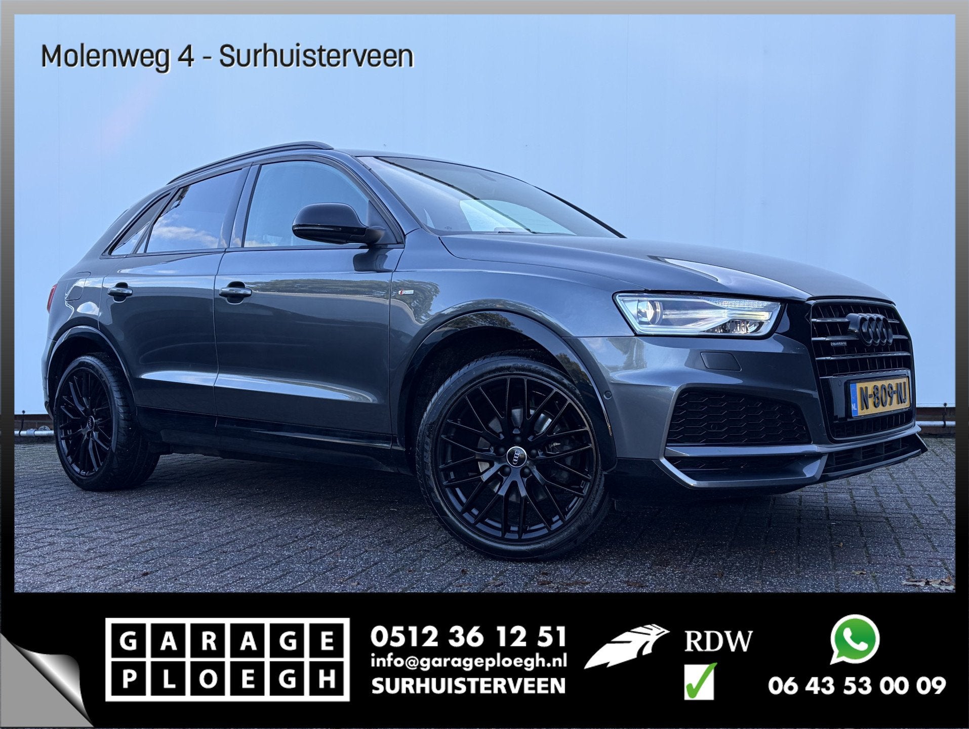 Audi Q3 2.0 TFSI quattro Design S-Line Aut Trekhaak Leer Spo, Auto's, Automaat, Parkeerassistent, Gebruikt, Euro 6