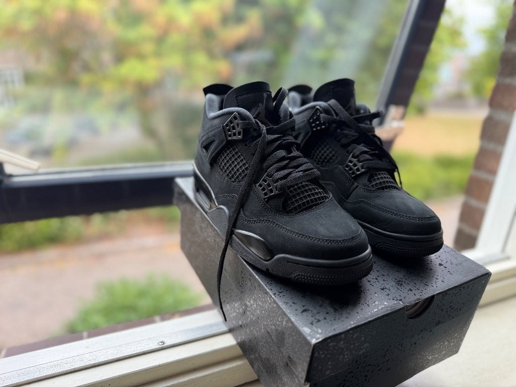 Jordan 4 Black Cat Maat 41, Zwart, Ophalen of Verzenden, Nike Air Jordan, Sneakers of Gympen