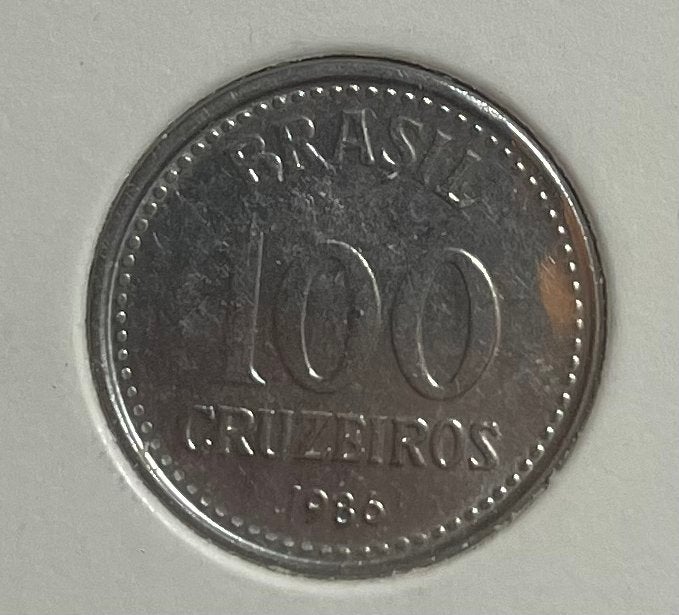 100 cruzeiros Brazilië 1986, Ophalen of Verzenden, Zuid-Amerika