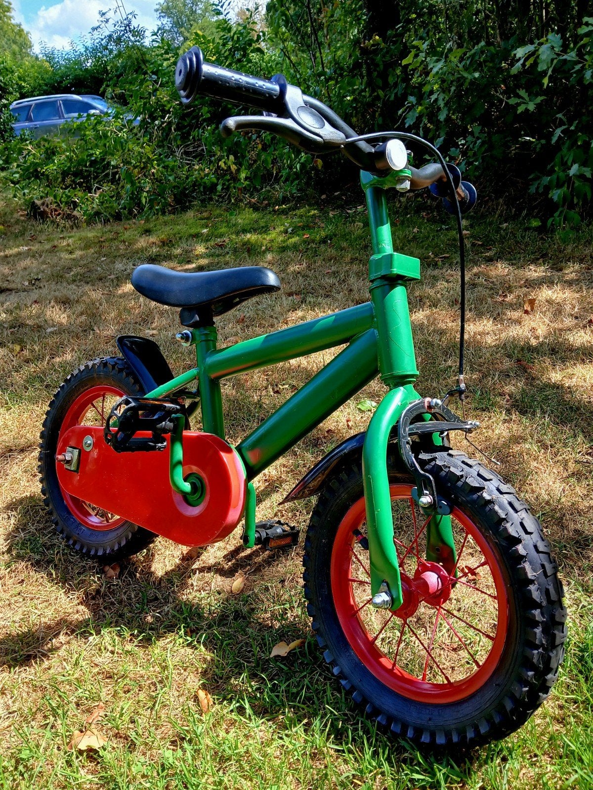 12 inch kinderfiets, Ophalen, Gebruikt, Velgrem, Minder dan 16 inch